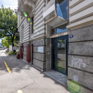 Aussenansicht der Zahnarztpraxis am Rosenberg, Rosenbergstrasse 14