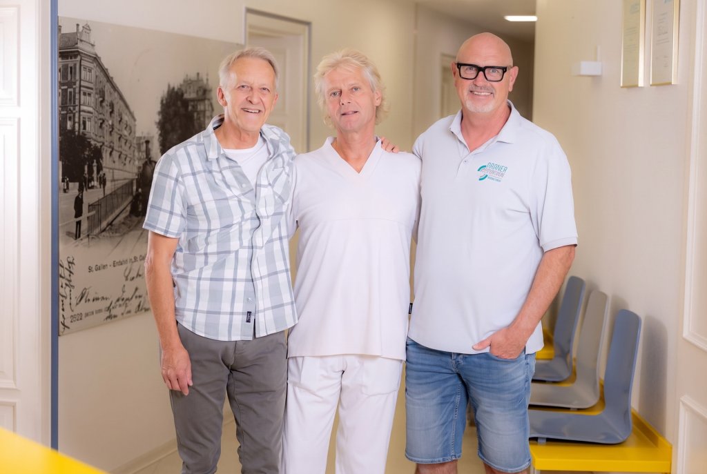 Michele Dell’Agnese, Dr. Peter Stieger und Urs Rohner